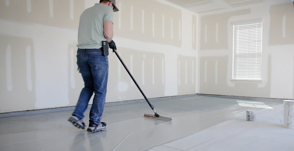commercial epoxy flooring in garage