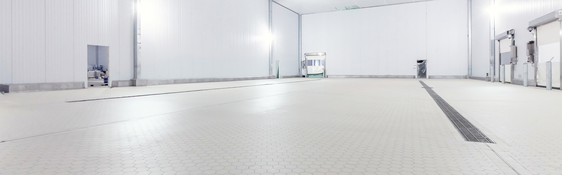 industrial tile flooring in dairy plant